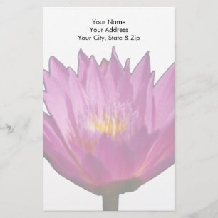 Paarse waterlily Lotus Briefpapier