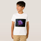 Paarse waterlily Lotus T-shirt (Voorkant volledig)
