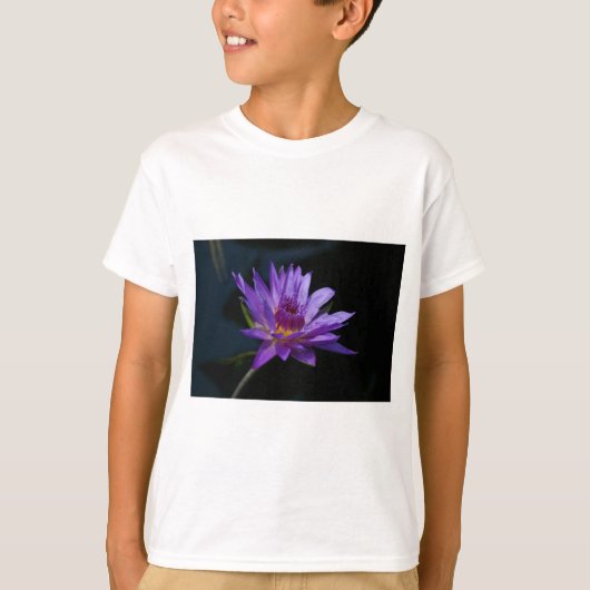 Paarse waterlily Lotus T-shirt (Voorkant)