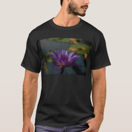 Paarse waterlily t-shirt
