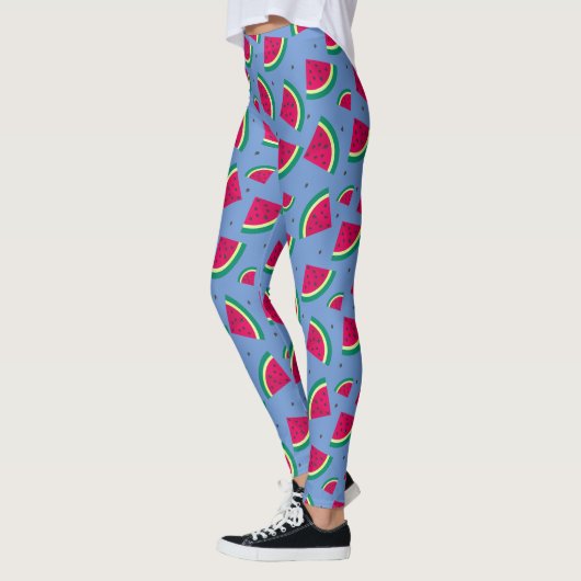 Paarse watermeloen leggings (Links)