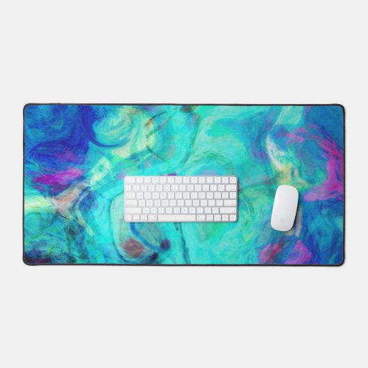 Paarse waterspliet bureaumat (Keyboard & Muis)