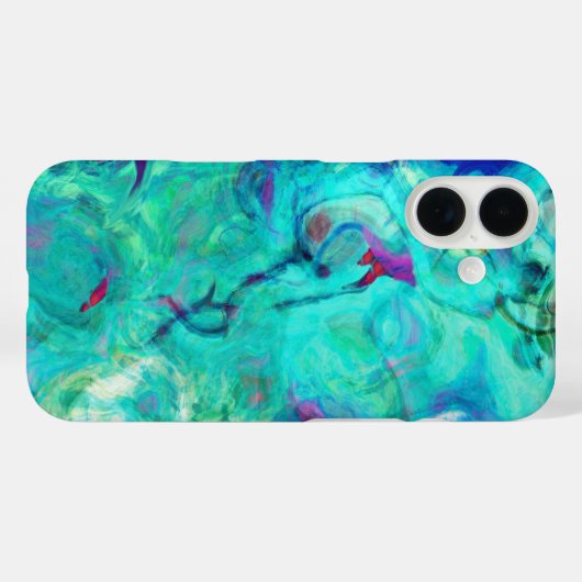 Paarse waterspliet Case-Mate iPhone case (Achterkant (horizontaal))