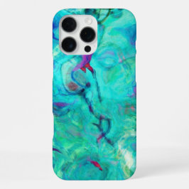 Paarse waterspliet iPhone 16 pro max hoesje