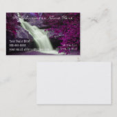 Paarse waterval visitekaartje (Voorkant / Achterkant)