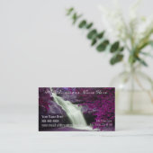 Paarse waterval visitekaartje (Staand voorkant)