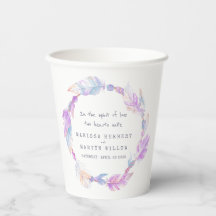 Paarse waterverf, aangepast bruiloft