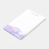 Paarse Waterverf - Aangepaste naam Post-it® Notes (Schuin)