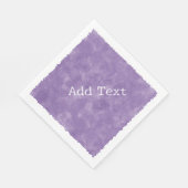 Paarse Waterverf aangepaste tekst Baby shower Servet (Hoek)