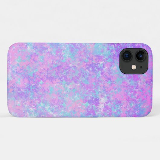 Paarse waterverf abstract Case-Mate iPhone case (Achterkant (horizontaal))