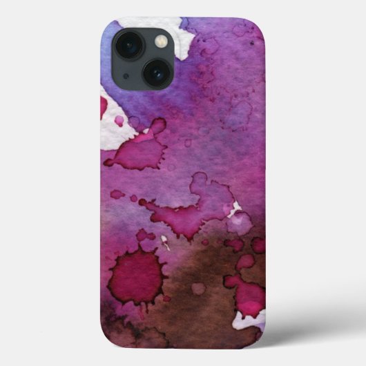 Paarse Waterverf Achtergrond Case-Mate iPhone Case (Achterkant)