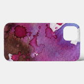 Paarse Waterverf Achtergrond Case-Mate iPhone Case (Achterkant (horizontaal))