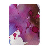 Paarse Waterverf Achtergrond Magneet (Verticaal)