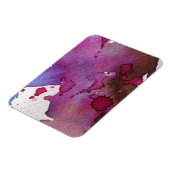 Paarse Waterverf Achtergrond Magneet (Linkerzijde)