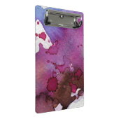 Paarse Waterverf Achtergrond Mini Klembord (Schuin)