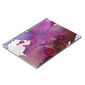 Paarse Waterverf Achtergrond Notitieboek (Linkerzijde)