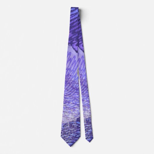 Paarse Waterverf Achtergrond Stropdas (Voorkant)