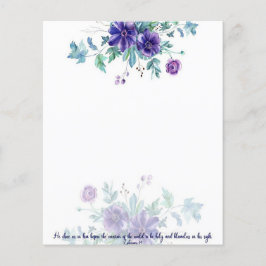 Paarse waterverf anemon Ephesians 4:1