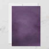 Paarse Waterverf Arch Foto Afstuderen Aankondiging (Achterkant)