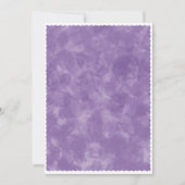 Paarse Waterverf Baby shower achtergrond Kaart (Voorkant)