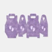 Paarse Waterverf Baby shower Custom Bedankdoosjes (Uitgevouwen)