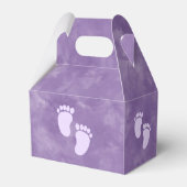 Paarse Waterverf Baby shower Custom Bedankdoosjes (Voorkant Zijde)
