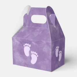 Paarse Waterverf Baby shower Custom Bedankdoosjes