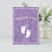 Paarse Waterverf Baby shower Rechthoek Sjabloon (Staand voorkant)