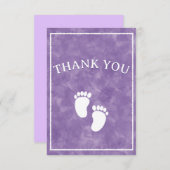 Paarse Waterverf Baby shower Rechthoek Sjabloon (Voorkant / Achterkant)