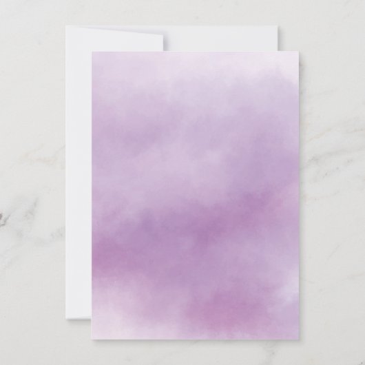 Paarse Waterverf bevestiging Kaart (Achterkant)