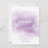 Paarse Waterverf bevestiging Kaart (Voorkant)