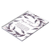Paarse Waterverf bladeren Gepersonaliseerd gebedsj Notitieboek (Linkerzijde)