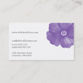 Paarse Waterverf Bloedventilatoren Visitekaartjes (Achterkant)