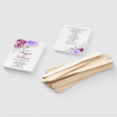 Paarse waterverf Bloemen Bloemen Bloemen Bloemen T Handwaaier (Niet-gemonteerd)