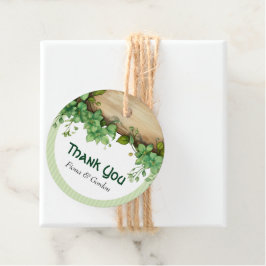 Paarse waterverf bloemen lila bloemenbruiloft fav bedankjes labels