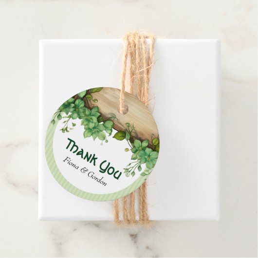 Paarse waterverf bloemen lila bloemenbruiloft fav bedankjes labels (In situ)