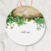 Paarse waterverf bloemen lila bloemenbruiloft fav bedankjes labels (Achterkant)