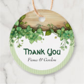 Paarse waterverf bloemen lila bloemenbruiloft fav bedankjes labels (Voorkant)