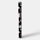 Paarse Waterverf Bloemen met monogram Case-Mate iPhone Case (Achterkant / Links)