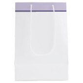 Paarse waterverf bloemen personalized medium cadeauzakje (Achterkant)