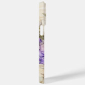 Paarse Waterverf Bloemen Telefoonhoes Case-Mate iPhone Case (Achterkant / Rechts)