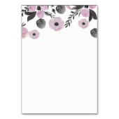 Paarse Waterverf Bloemen Trouwbehuizingskaarten Kaart (Achterkant)