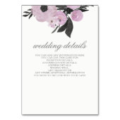 Paarse Waterverf Bloemen Trouwbehuizingskaarten Kaart (Voorkant)