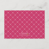 Paarse Waterverf bloemenbruiloft Details Informatiekaartje (Achterkant)