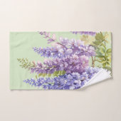 Paarse waterverf bloemenwisteria lila botanisch bad handdoek (Handdoek)