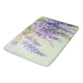 Paarse waterverf bloemenwisteria lila botanisch badmat (Gekanteld)