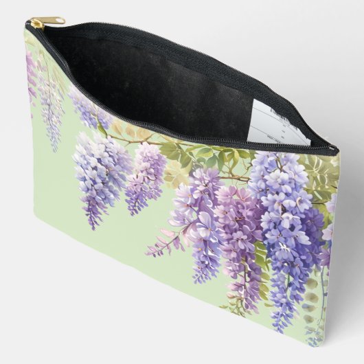 Paarse waterverf bloemenwisteria lila botanisch etui (Open)