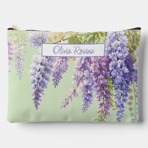 Paarse waterverf bloemenwisteria lila botanisch etui