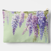Paarse waterverf bloemenwisteria lila botanisch etui (Achterkant)