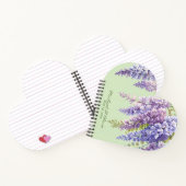 Paarse waterverf bloemenwisteria lila botanisch notitieboek (Binnen)